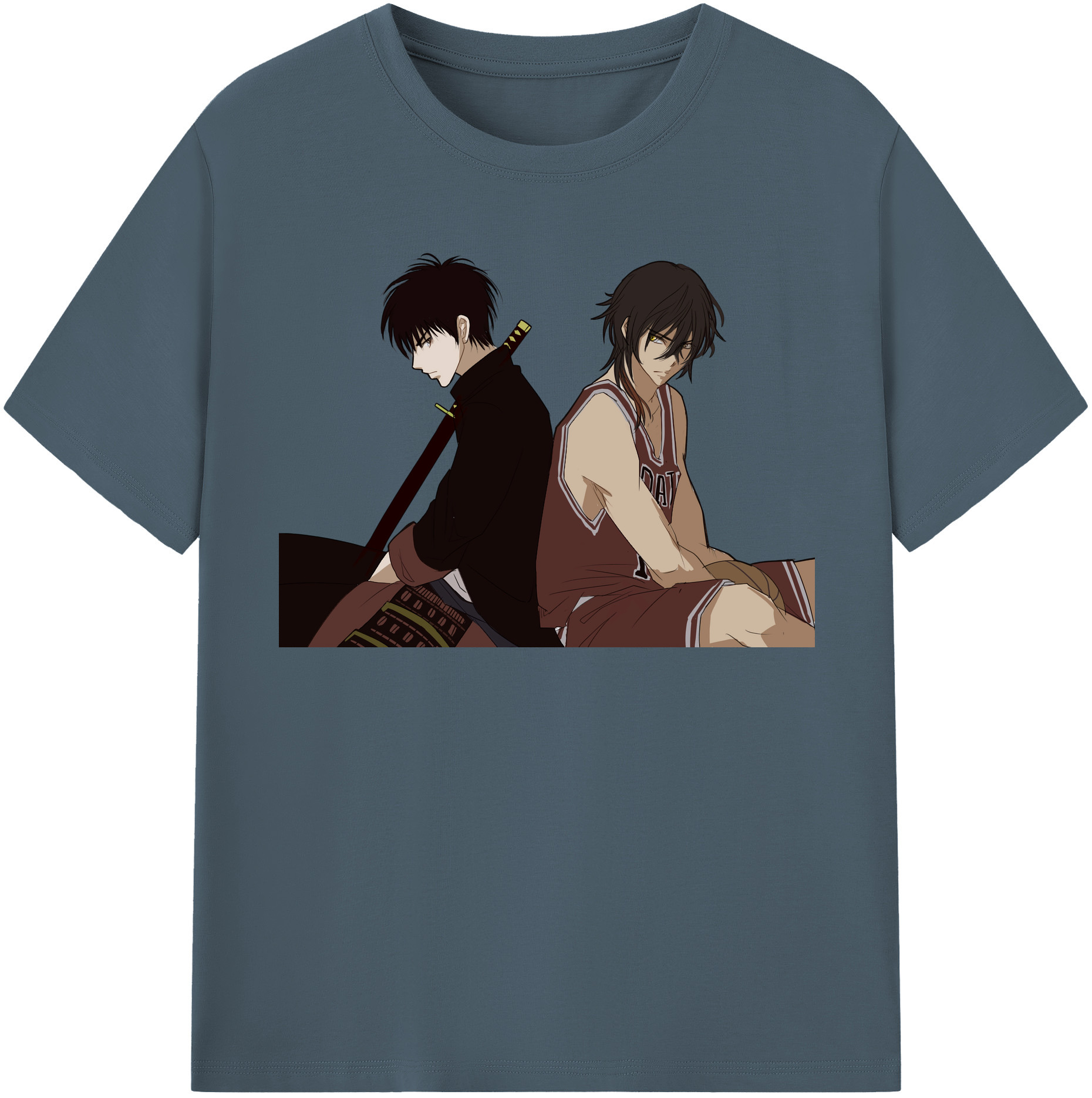 SLAM DUNK／スラムダンク 綿100％半袖Tシャツ（フロントプリント）